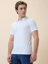 Men's Premium Solid Polo Collar Half Sleeves Regular Fit T-shirt